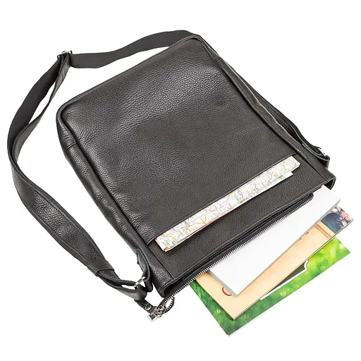 Чоловіча шкіряна сумка SHVIGEL 25х33х8 см sum0012611 - фото 3