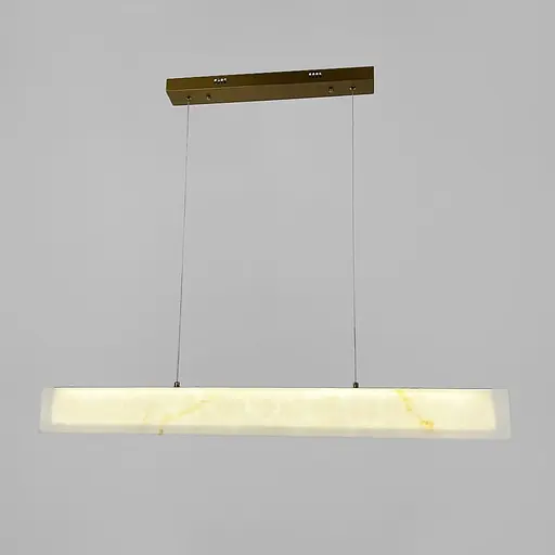 Підвісна люстра з ефектом мармуру у видовженому корпусі 100 см | Арт. MJ364L-1000 | Line F - фото 3