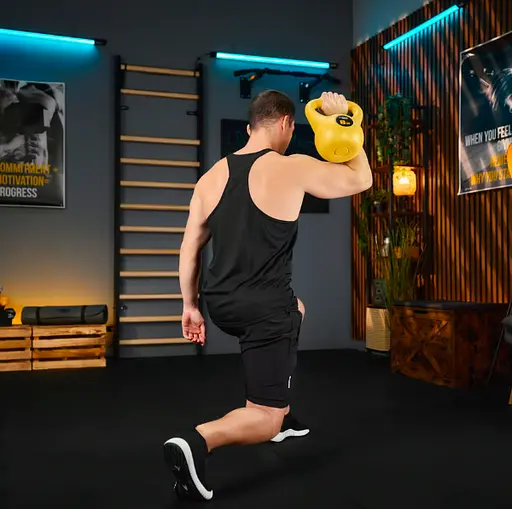 Гиря виниловая Trex Sport 8кг TX-008CKB желтая - фото 7