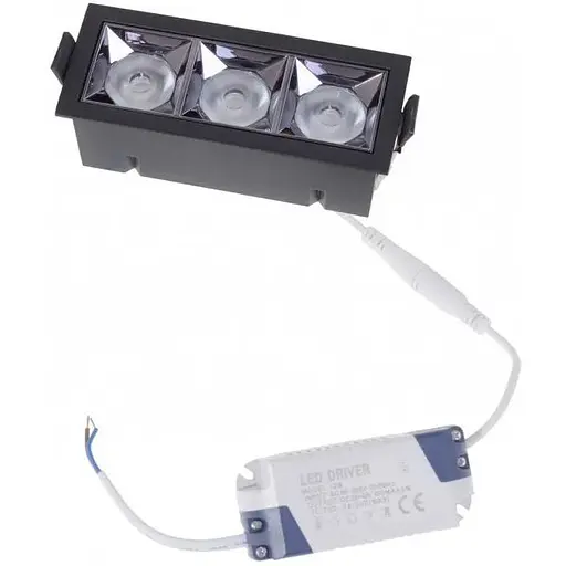 Светильник точечный Brille LED HDL-DT 203/3*4W NW BK 36-302