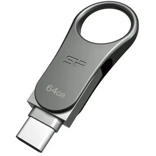 Флешка Silicon Power 64 GB Mobile C80 Silver SP064GBUC3C80V1S