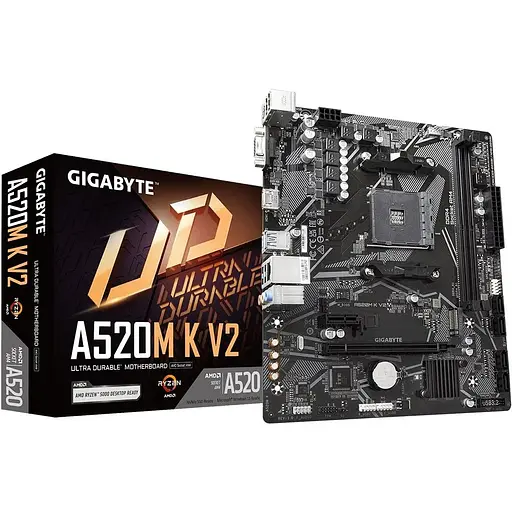 Материнская плата Gigabyte A520M K V2 Socket AM4 - фото 2
