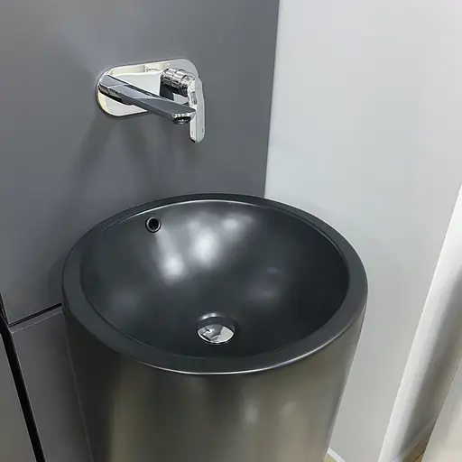 Умивальник VBI Matera black matt напольний VBI-019007, Чорний матовий - фото 4