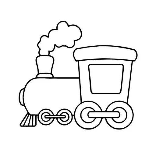 Дитяча розмальовка пальчиковими фарбами "Паровозик" Art Craft 15628-AC 25х25 см - фото 2