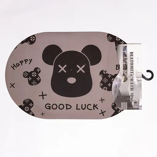 Диатомитовый овальный коврик для дома Good Luck 38×58 (см) Влагопоглощающий коврик для кухни ванны и туалета - фото 5