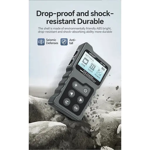 Кабельний тестер Noyafa NF-488 багатофункціональний функція PoE Ping для RJ45 DC (18887) - фото 8