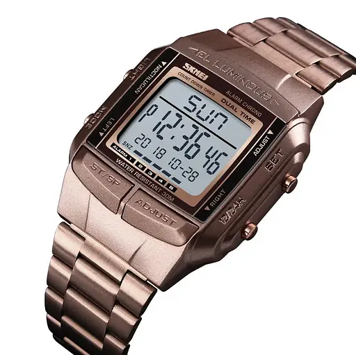 Спортивний годинник Skmei Illuminator Темне кофе - фото 5