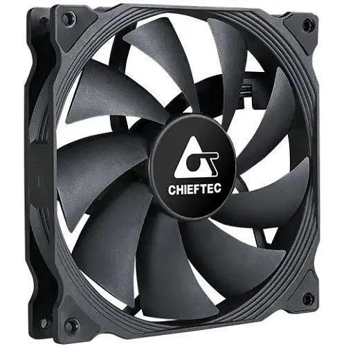 Вентилятор 140 мм Chieftec черный 140x140x25 мм до 1200 об/мин до 20.1 дБ 4-pin (PWM) гидродинамический подшипник (ZF-1425PWM) - фото 1
