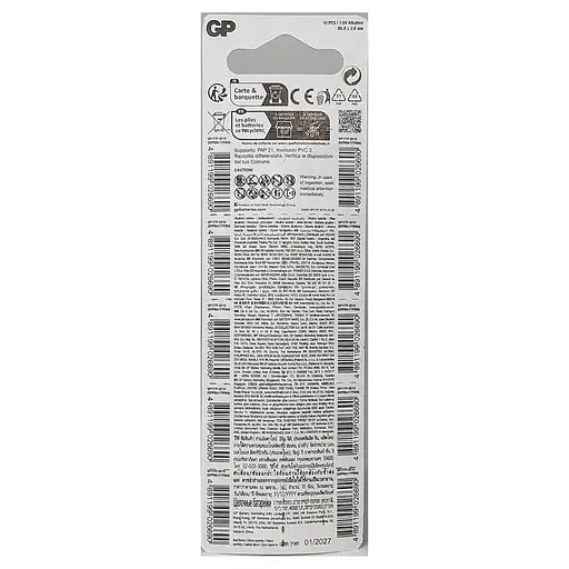 Батарейка GP 177/LR626/AG4/377 Alkaline (10шт) - фото 2