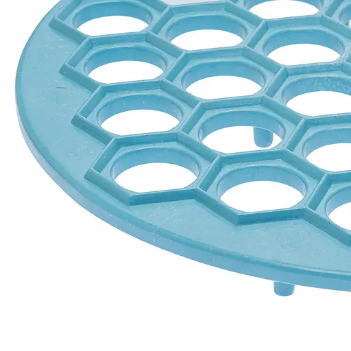 Пластикова пельменниця (форма для приготування пельменів) Ø26 см, Kitchette Блакитний 81735 - фото 3