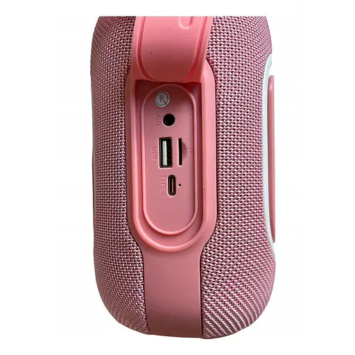 Колонка портативна Hopestar H65 20W Bluetooth з ргб-підсвіткою LED рожева - фото 6