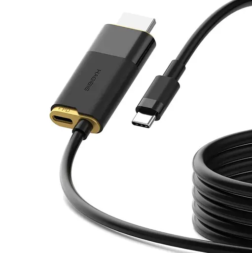Кабель (перехідник) Xiaomi HAGiBiS USB-C на HDMI 2.1 8K/60Hz / Type-C 100W PD / 2m (SWC10)