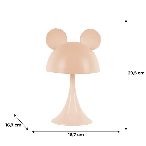 Світильник-нічник Kite LED з акумулятором Simple Mouse персиковий (K25-317-2-4) - фото 5
