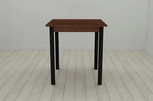 Стіл кухонний Ferrum-decor Агата 75x70x70 Чорний ДСП Венге 16мм (FRD-105596)