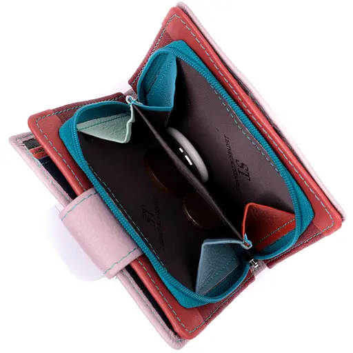 Кожаный женский кошелек ST Leather 9.5х11.5х2.5 см acs0028351 - фото 5