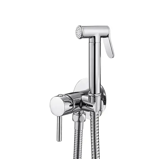 Набір гігієнічного душу прихованого монтажу VBI Milano chrome VBI-050105CH, Хром - фото 1