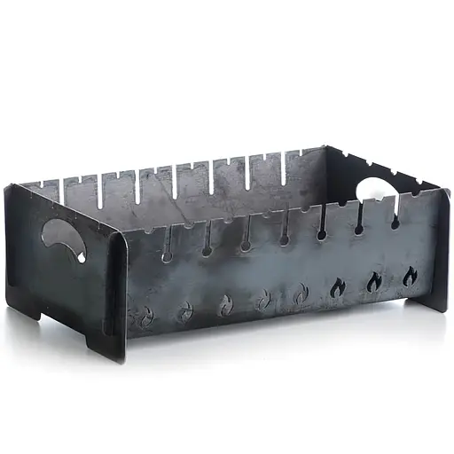 Мангал раскладной Сила напольный толщина 2 мм 8 шампуров с чехлом и перчатками