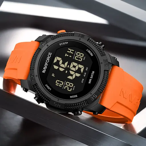 Наручний годинник чоловічий Naviforce Europe Orange Чорний (3154) - фото 6
