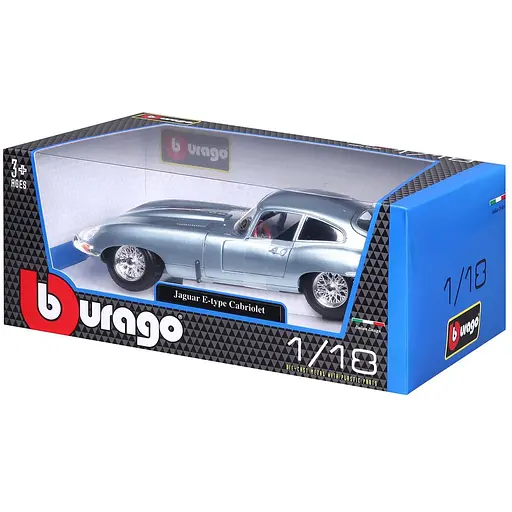 Автомодель Bburago Jaguar E-Type Coupe 1961, 1:18 (18-12044) - фото 9