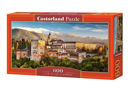 Пазл Castorland puzzle Вид на Альгамбру, Гранада, Іспанія, 600 ел. (панорама) (B-060344)