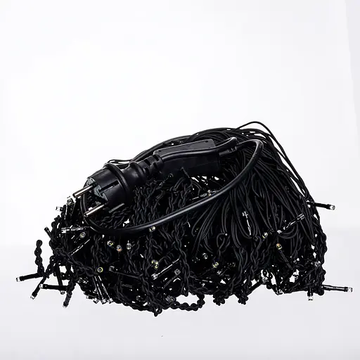 Уличная гирлянда Бахрома GarlandoPro 25 м 405 LED черная проволока Желтая 25MBY - фото 2