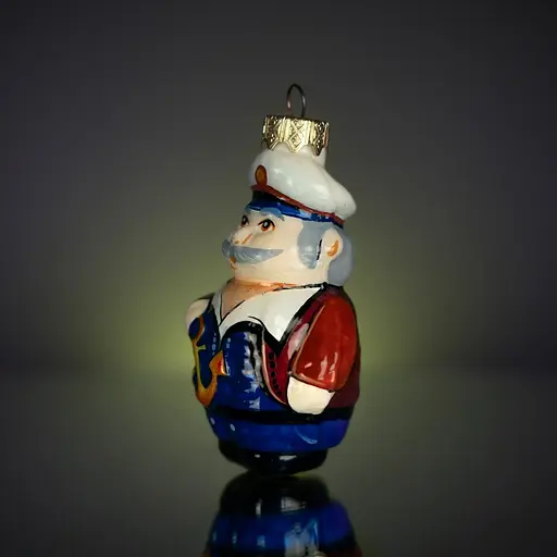 Ялинкова прикраса Різдвяні історії Моряк скло (4820001046373) - фото 2