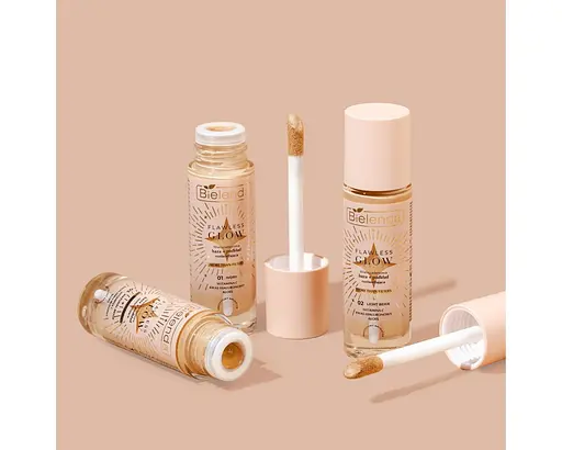 Багатофункціональна освітлювальна база + тональний крем Bielenda Flawless Glow 02 30 мл - фото 2