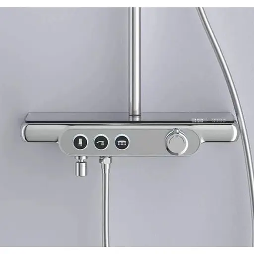 Душова система Dusel Pour Chrome Smart з підсвіткою (245307000), Хром - фото 7