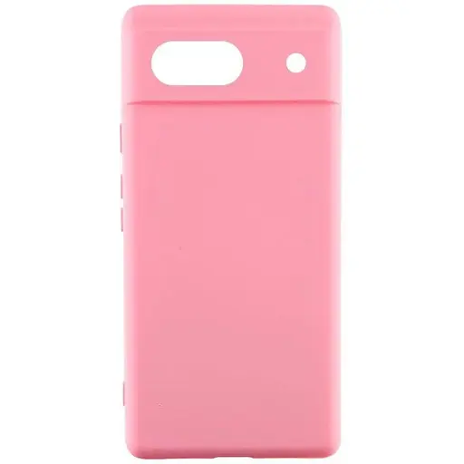 Чехол Lakshmi Silicone Cover Full Camera (AAA) для Google Pixel 7a Розовый / Light pink