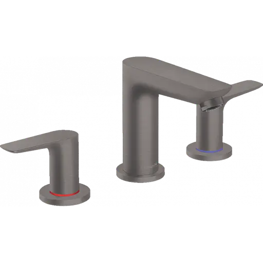 Смеситель для умывальника Hansgrohe Talis E на 3 отверстия черный хром 71733340 Шлифованный черный хром - фото 1