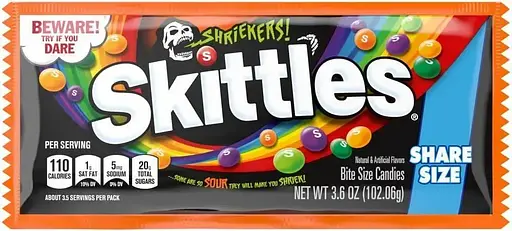 Драже Skittles Halloween Shriekers 102 г