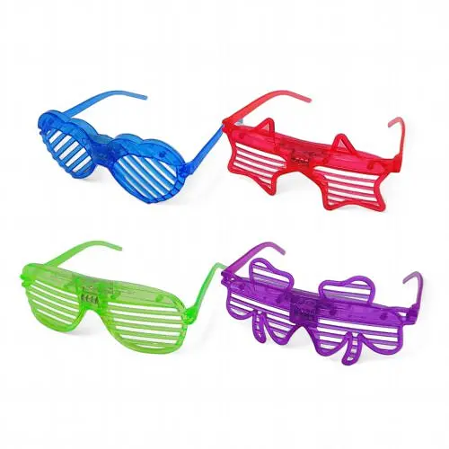 Окуляри для свят KO-02, з підсвічуванням, у пакеті Мікс - фото 1