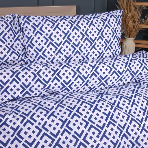 Пододеяльник MirSon бязь Abstract Blue 143х210 см (2200013163596) - фото 5