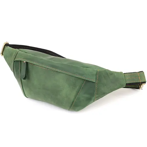 Модна сумка-бананка для чоловіків із натуральної вінтажної шкіри SHVIGEL 34х12х4 см sum0027451 - фото 1