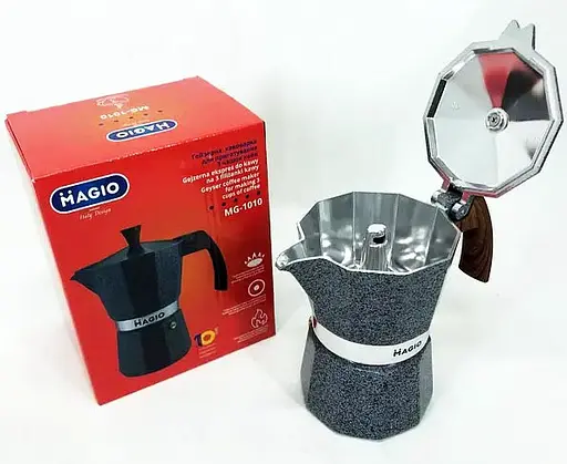 Гейзерна кавоварка MAGIO MG-1010 гейзерного типу на 3 порції еспресо 150 мл - фото 5