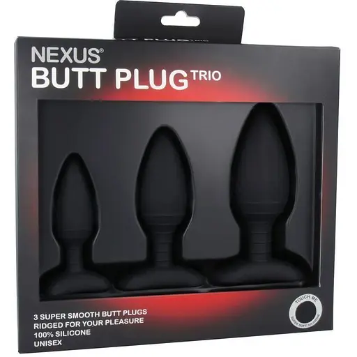 Набір анальних пробок Nexus Butt Plug Trio діаметр 3-4-5 см - фото 2