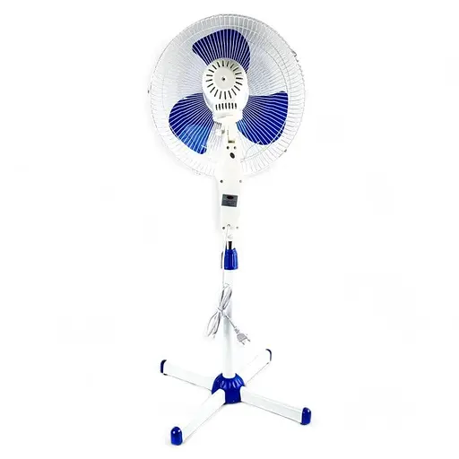 Підлоговий вентилятор Wimpex WX-1603R з пультом 100Вт 40см з регулюванням висоти Білий/Синій - фото 3