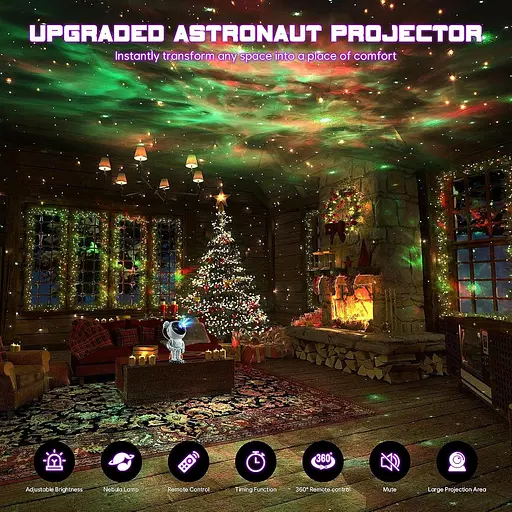 Проектор астронавта LAMPET Galaxy Starry Sky з дистанційним керуванням та таймером - фото 4