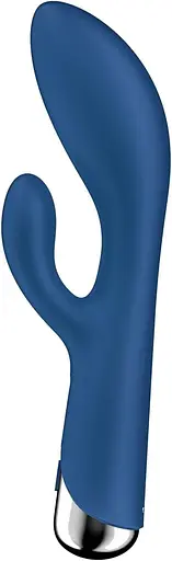 Вібратор-кролик Satisfyer Spinning Rabbit 1 20 см синій - фото 4