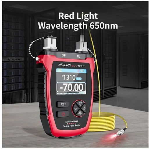 Кабельний тестер Noyafa NF-917 FC ST SC VFL OPM багатофункціональний (18889) - фото 7