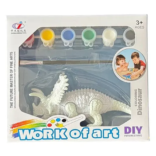 Набор для творчества Dino Toys Трицерапторс Раскрась динозавра набор 2_155A (Q9899-155A-2)