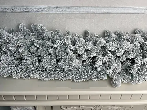 Хвойная литая гирлянда Элитная заснеженная 2.0м - фото 2