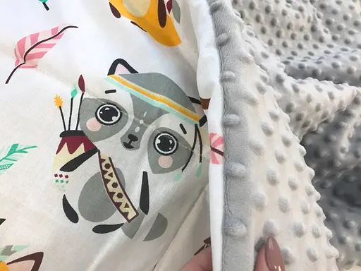 Плед з плюшем Moontime 100x80 см "Звірі індійці" - фото 2