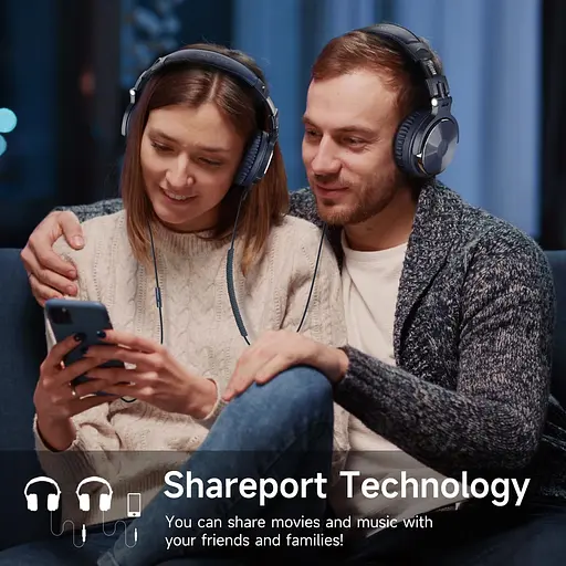 Гарнітура OneOdio Pro 10, 3,5мм/6,35мм, Deep Blue - фото 7