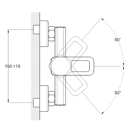 Змішувач для душу Troya NOD5-A188 одноважільний з душовим набором Хром 30412 - фото 3