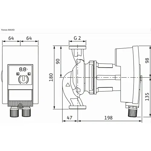 Циркуляційний насос Wilo Yonos MAXO 30/0,5-12 (2120644) - фото 2