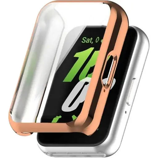 Чехол-накладка DK для Samsung Galaxy Fit3 (R390) Silicone Face Case (rose gold)