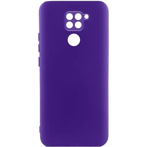 Чехол TPU GETMAN Liquid Silk Full Camera для Xiaomi Redmi Note 9 / Redmi 10X Фиолетовый / Ultra Violet