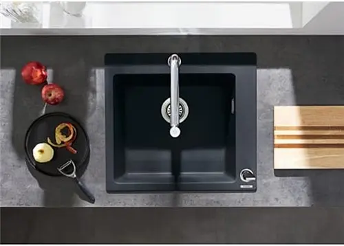 Кухонная мойка Hansgrohe Сombi C51-F450-06 560x510 Select со смесителем хром 43217000, Черный - фото 3