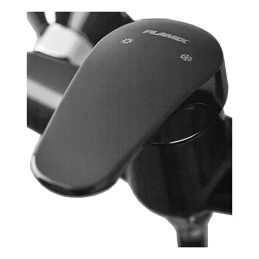 Смеситель для душа с лейкой Plamix Afina-003 SET Black PM0646 Черный - фото 3